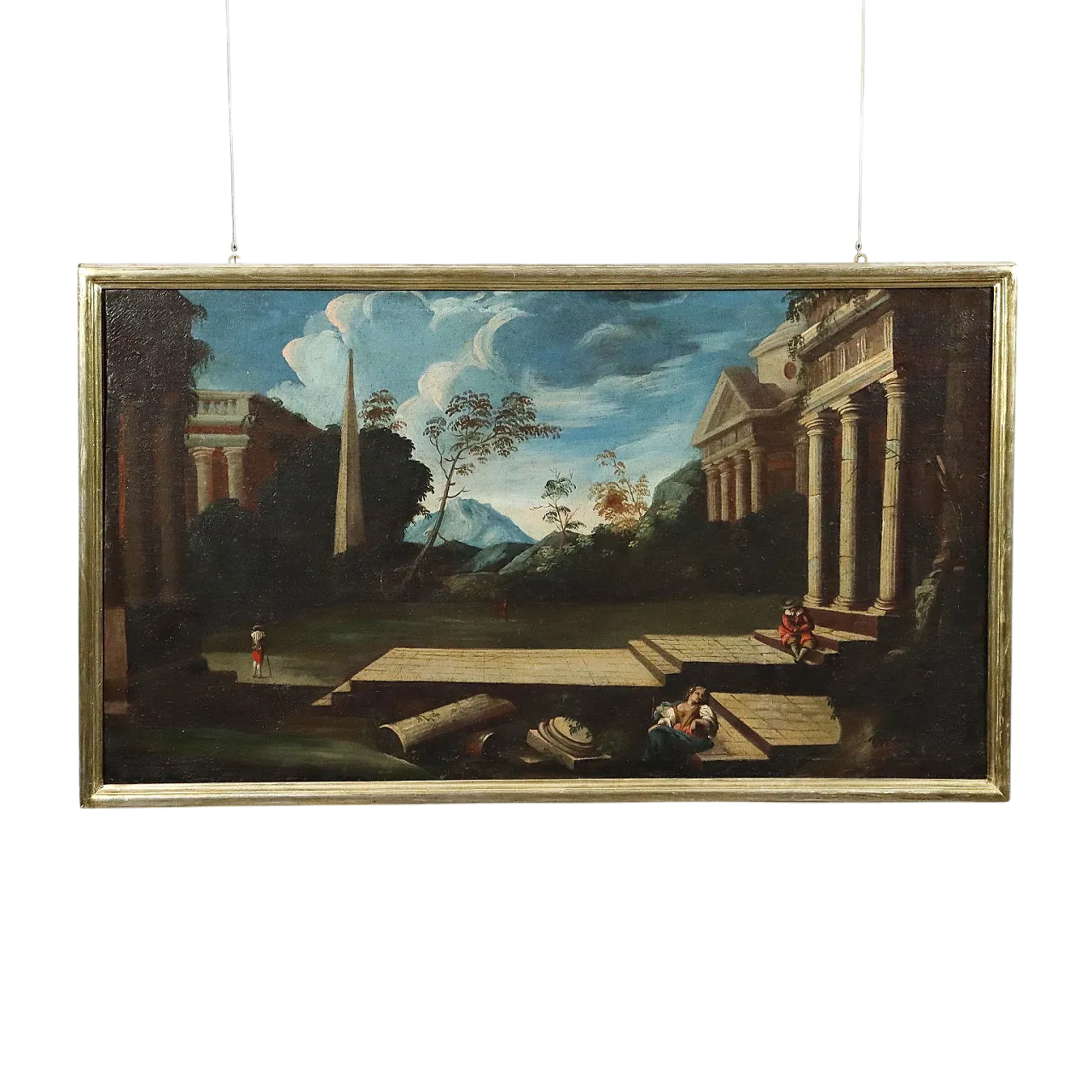 Dipinto olio su tela con cornice, '800 11