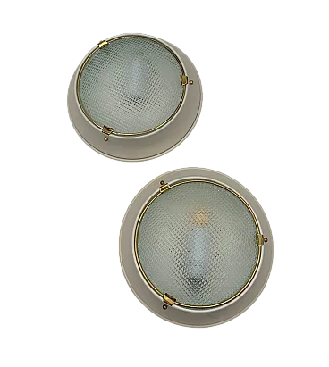 Coppia di applique attribuite a Fontana Arte, anni '60