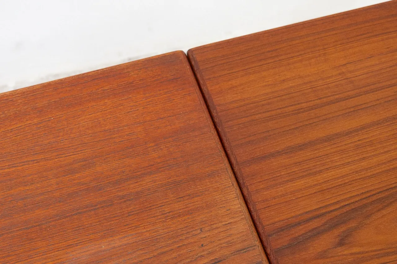 Scandinavian teak dining table by Hvidt & Nielsen, 1950s 3