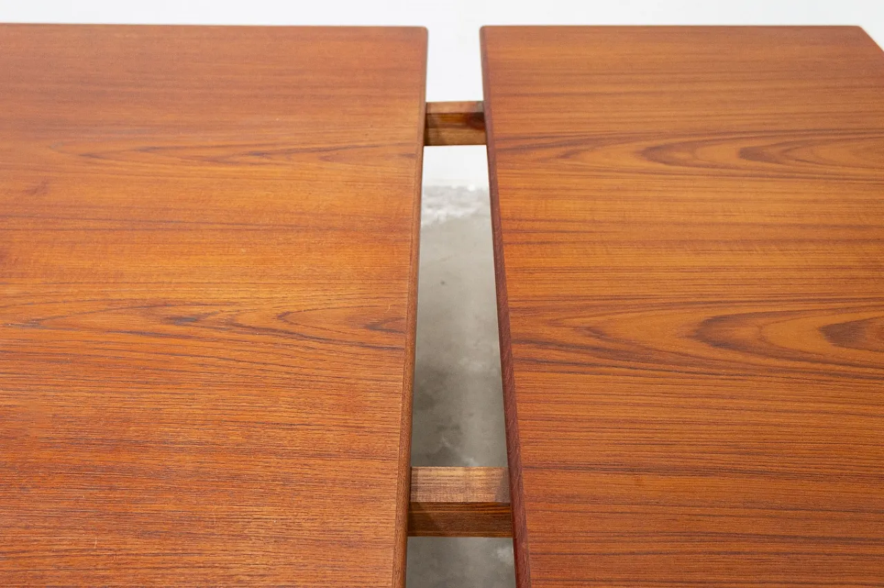Scandinavian teak dining table by Hvidt & Nielsen, 1950s 5