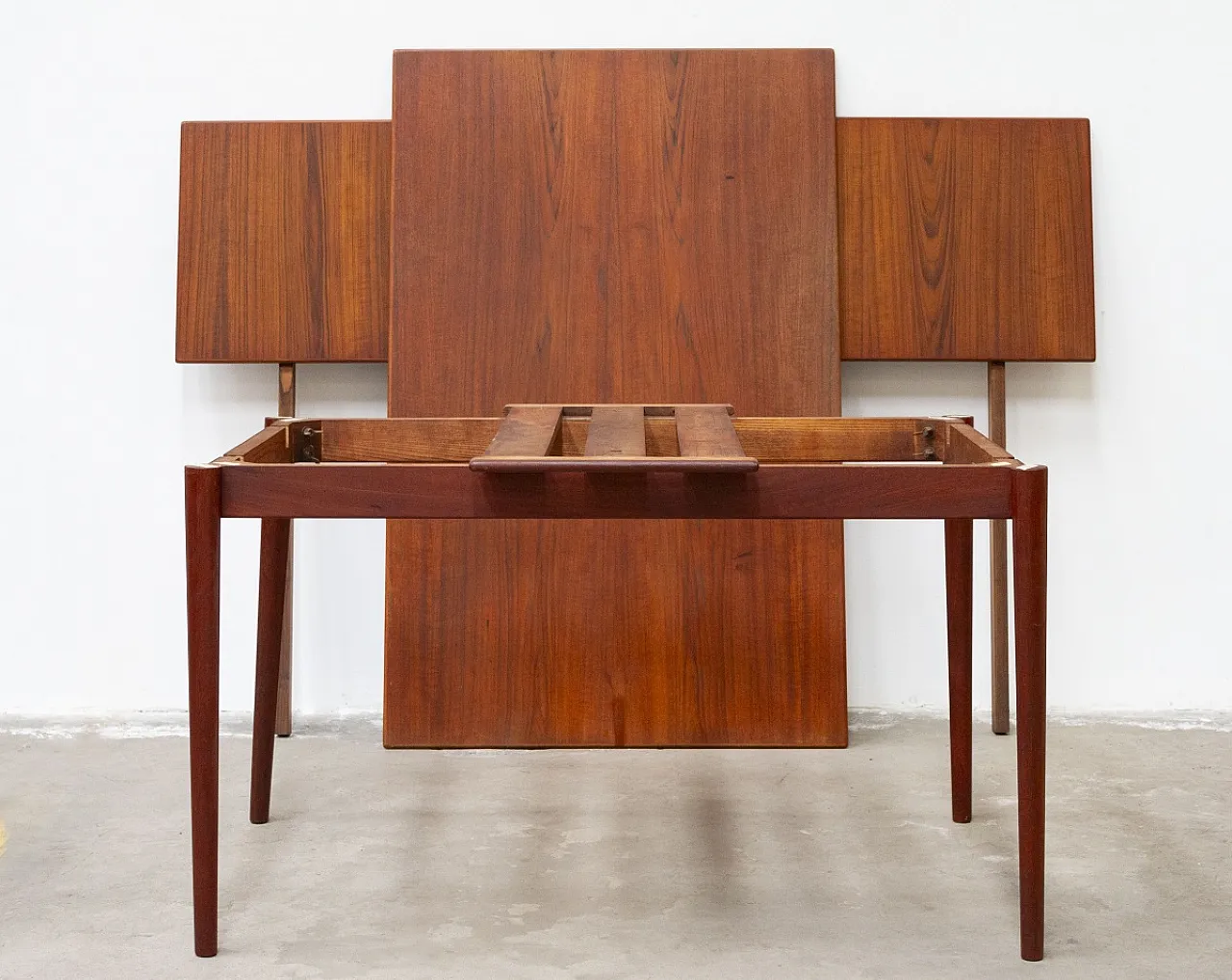 Scandinavian teak dining table by Hvidt & Nielsen, 1950s 7