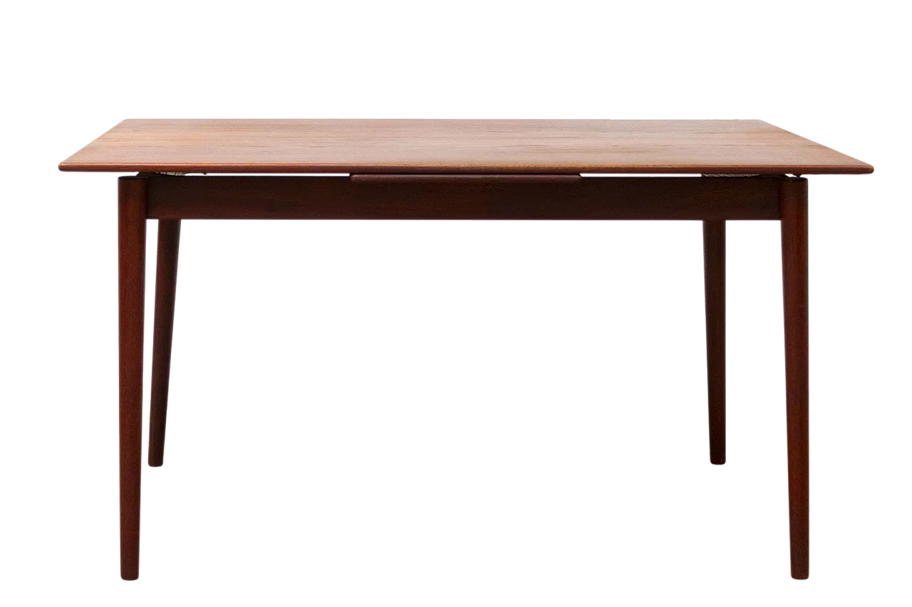 Scandinavian teak dining table by Hvidt & Nielsen, 1950s 11