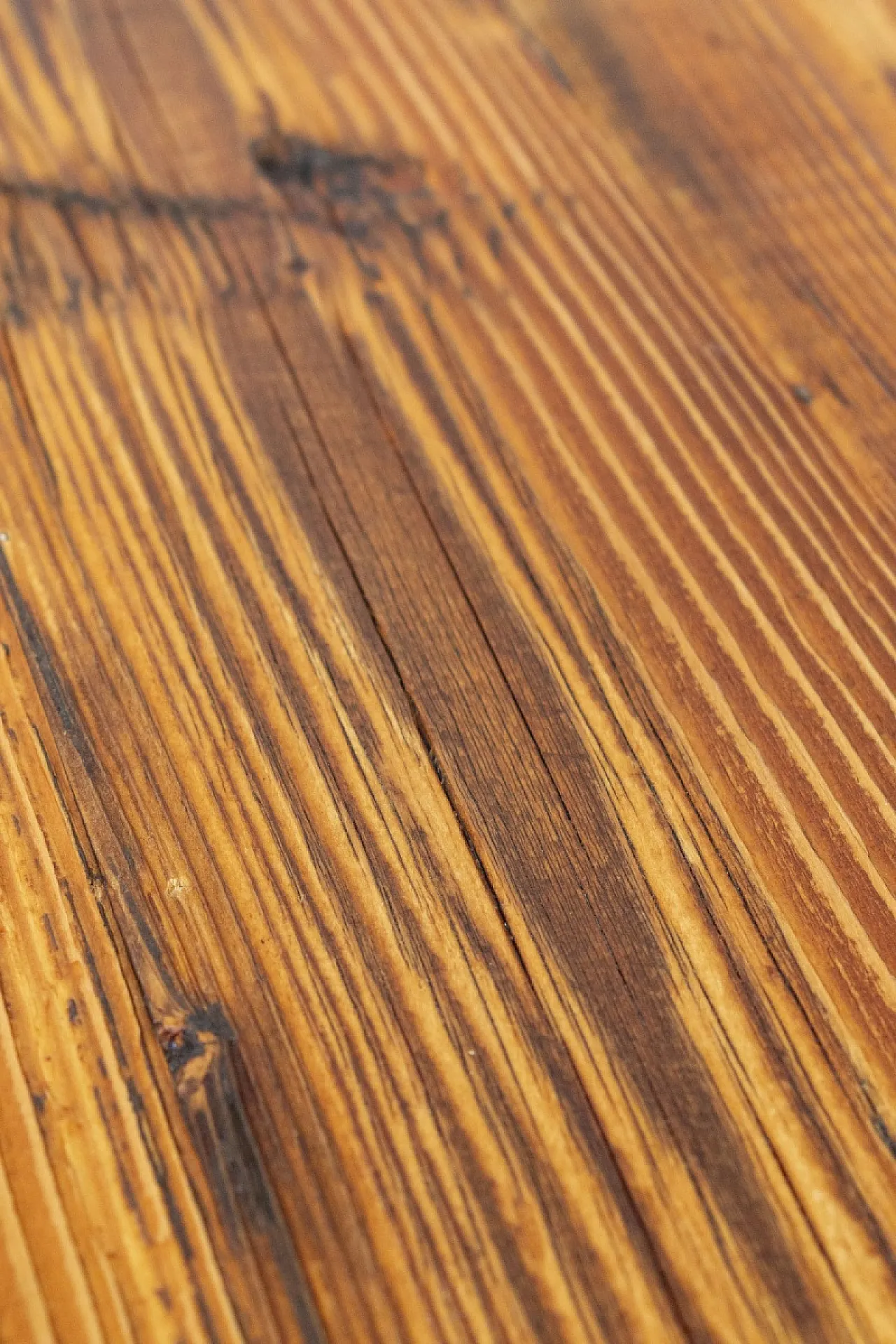 Industrial style handcrafted table in wood and steel, 20th century 6