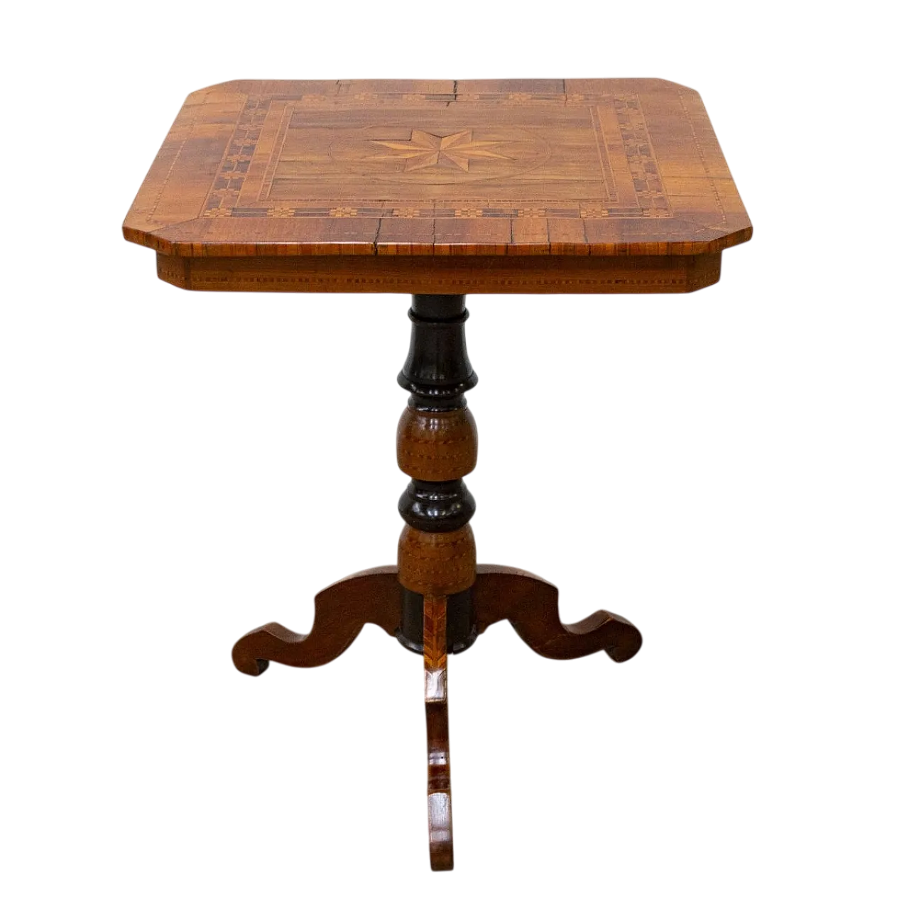 Tavolino Rolo intarsiato, metà '800 9