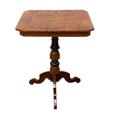 Tavolino Rolo intarsiato, metà '800