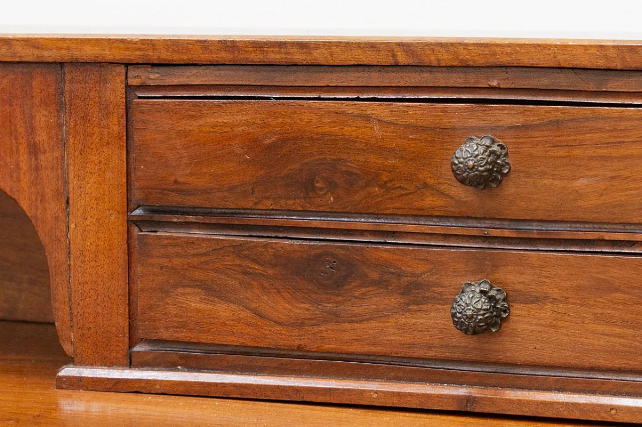 Scrivania in legno di noce, fine '800 15
