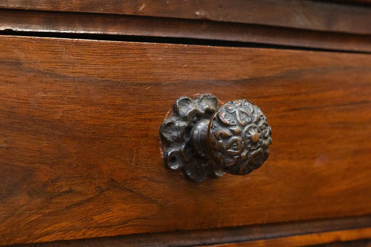 Scrivania in legno di noce, fine '800 16