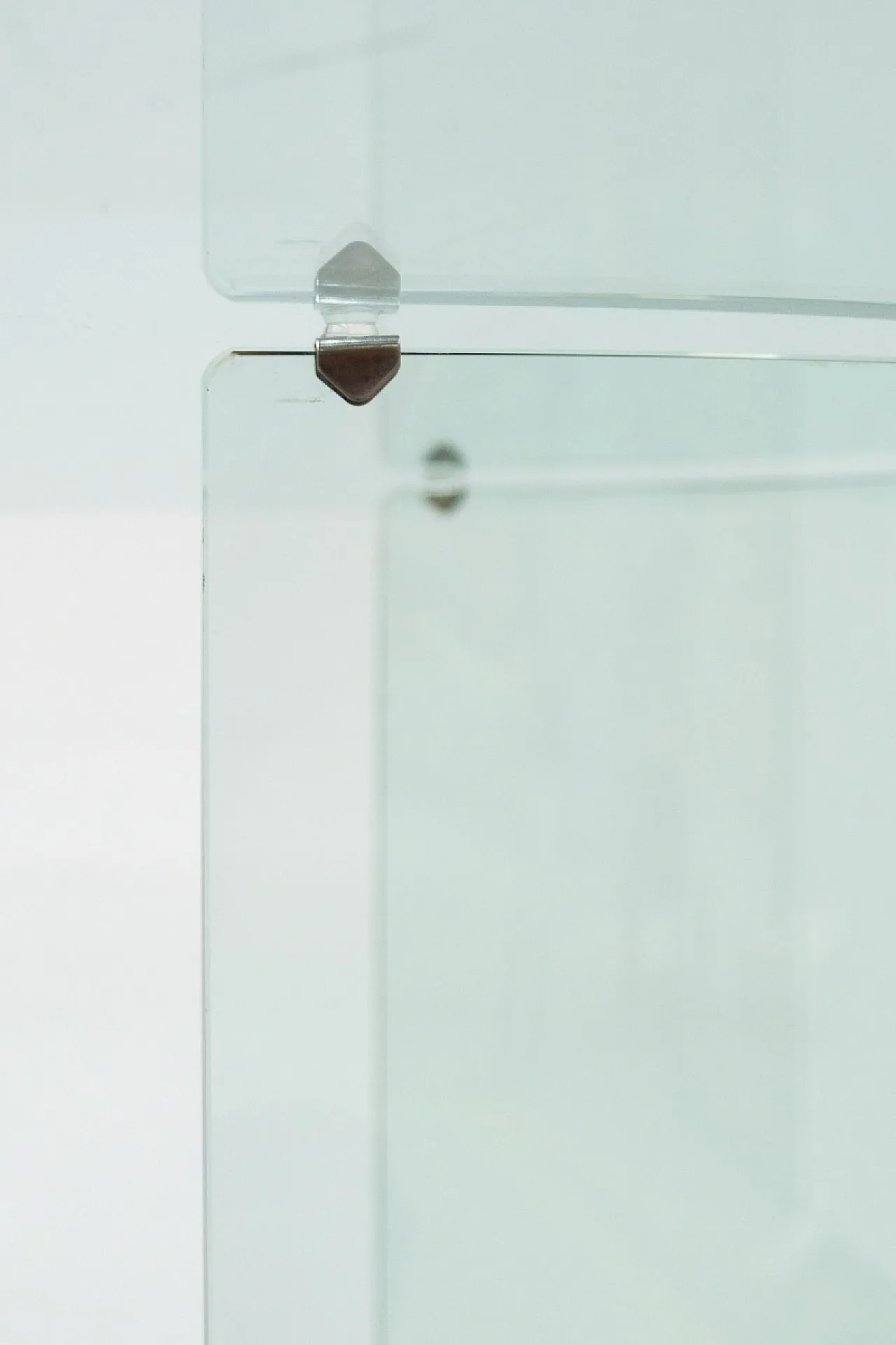 Oval glass table by Fiam, 1980s 4