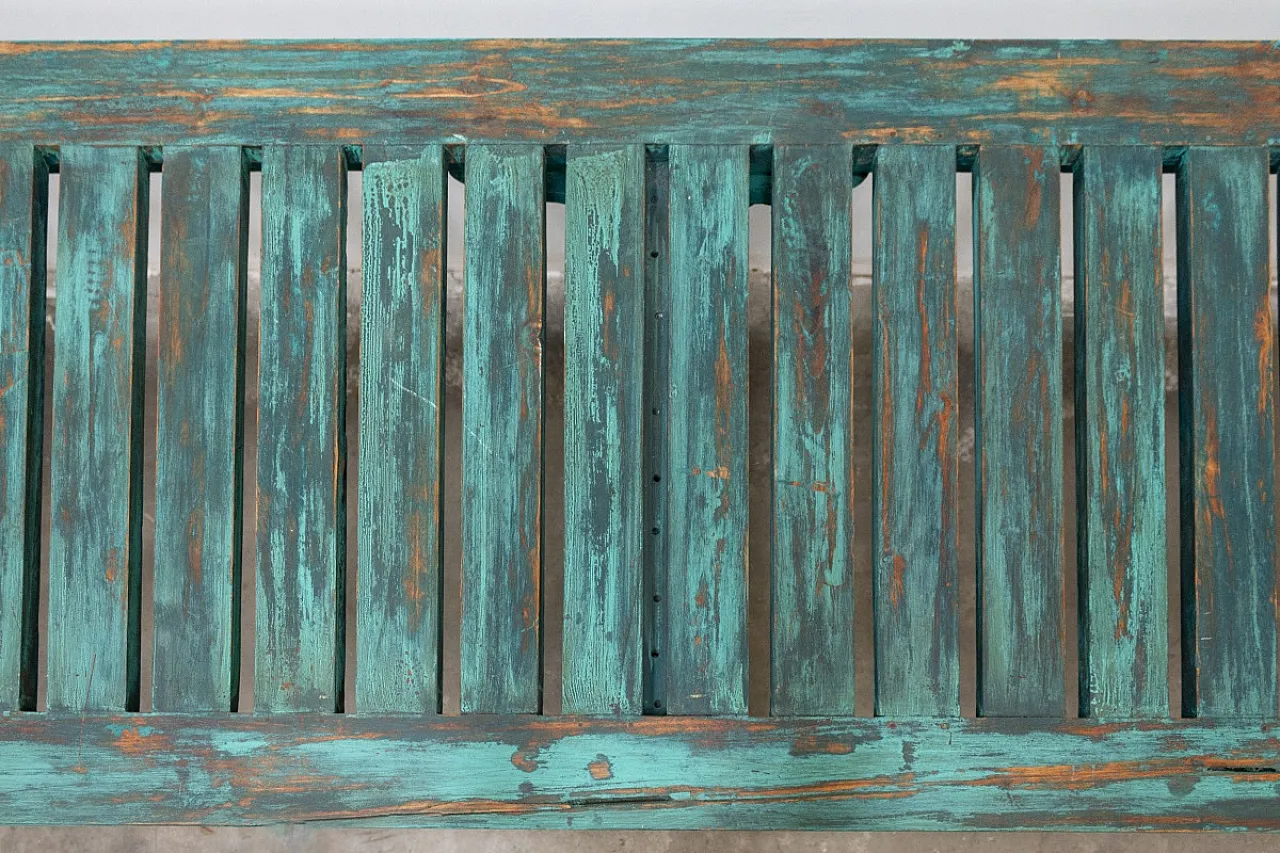 Tavolo lungo a 6 gambe in legno di teak, '900 5