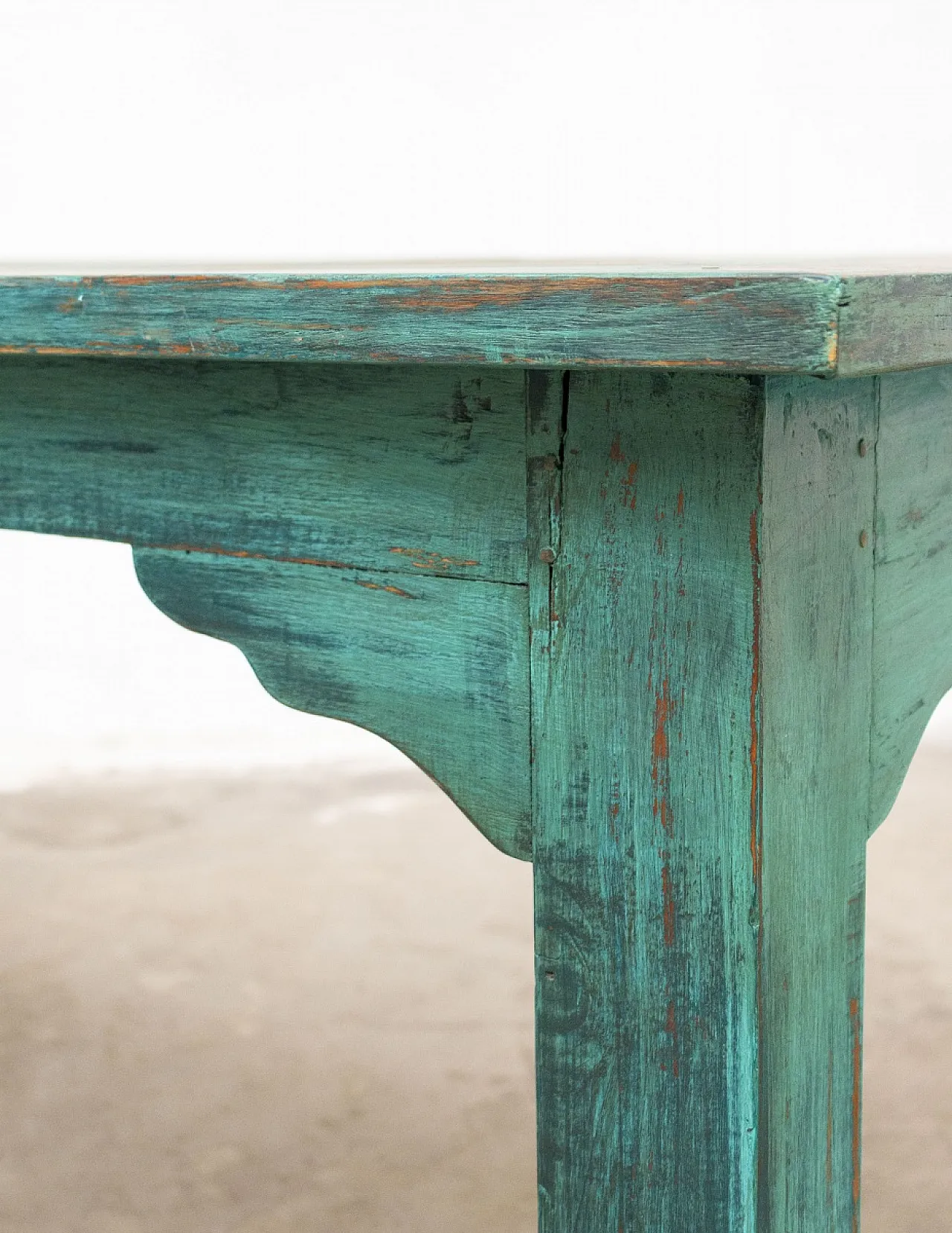 Tavolo lungo a 6 gambe in legno di teak, '900 6