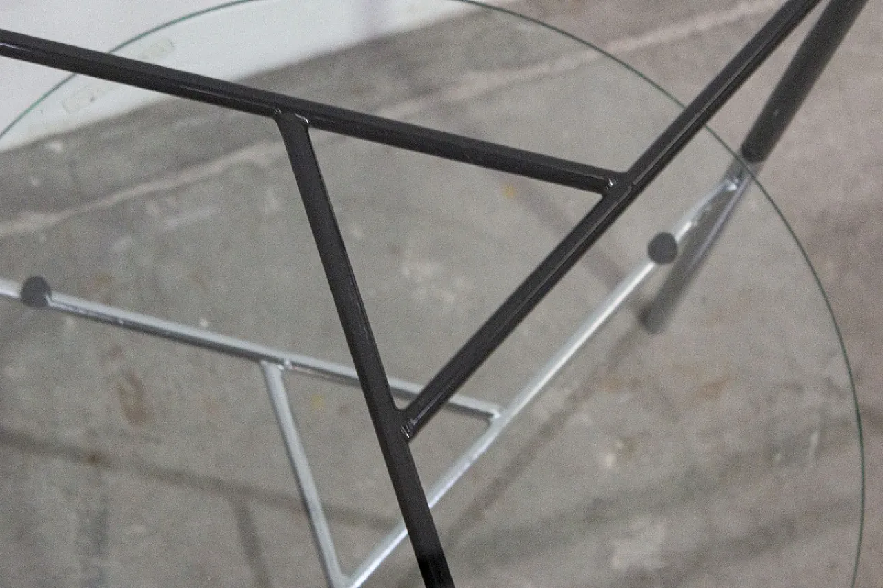 Tavolino a due ripiani in vetro e metallo Casamania di Frezza, '900 3
