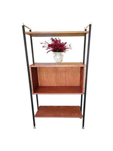 Libreria svedese con 2 ripiani e vano, anni '70