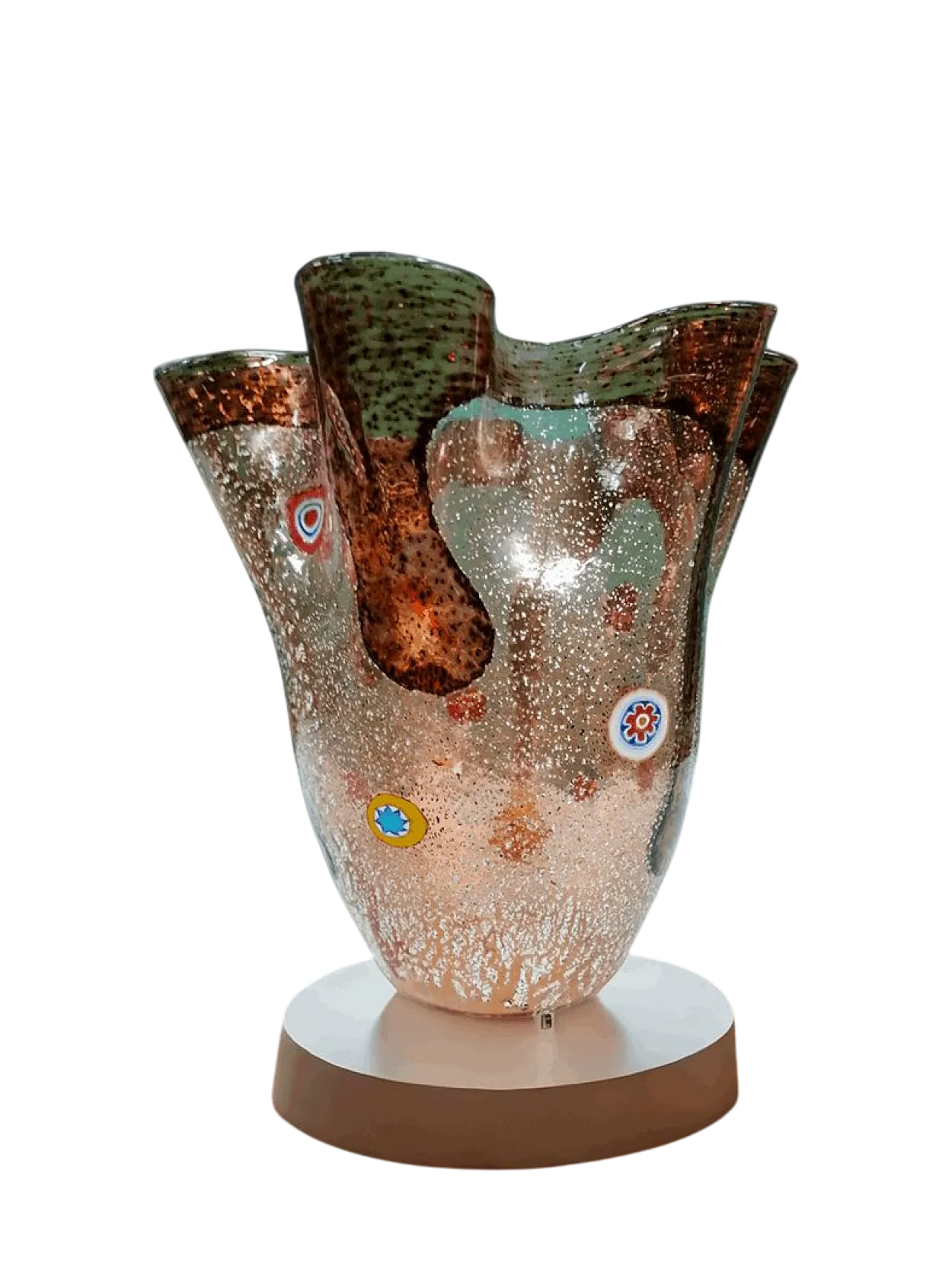 Vaso Fazzoletto in Vetro di Murano, anni '70 4