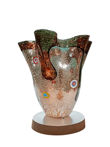 Vaso Fazzoletto in Vetro di Murano, anni '70