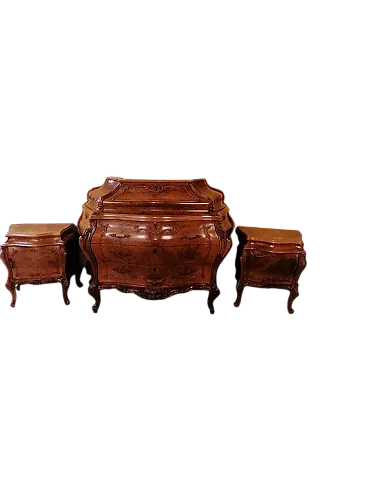 3 Comò e comodini veneziani intagliati, anni '30