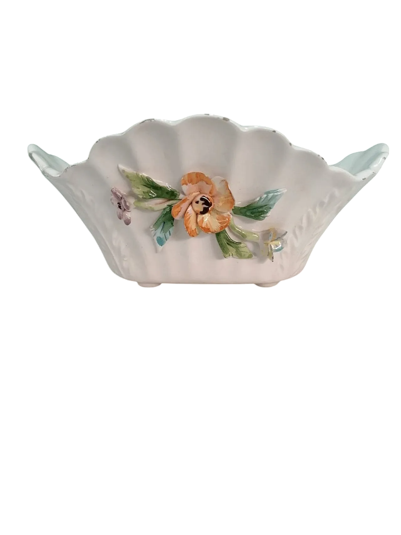 Cestino in ceramica di Bassano, anni '70 6