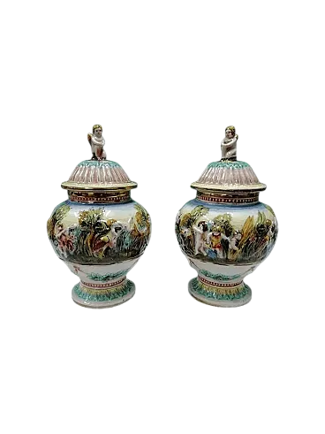 Coppia di potiche di Alfredo Ciulli, anni '30