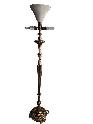 Golden floor lamp