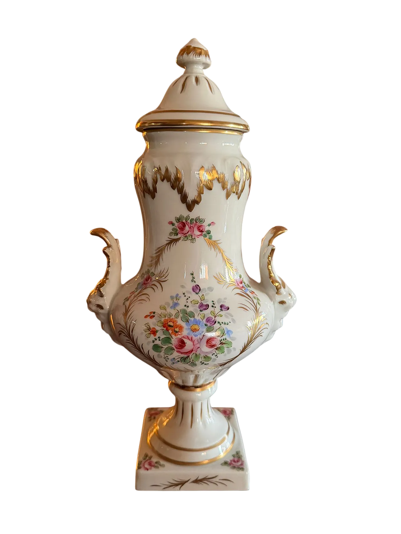 Limoges porcelain vase, 20th century 5