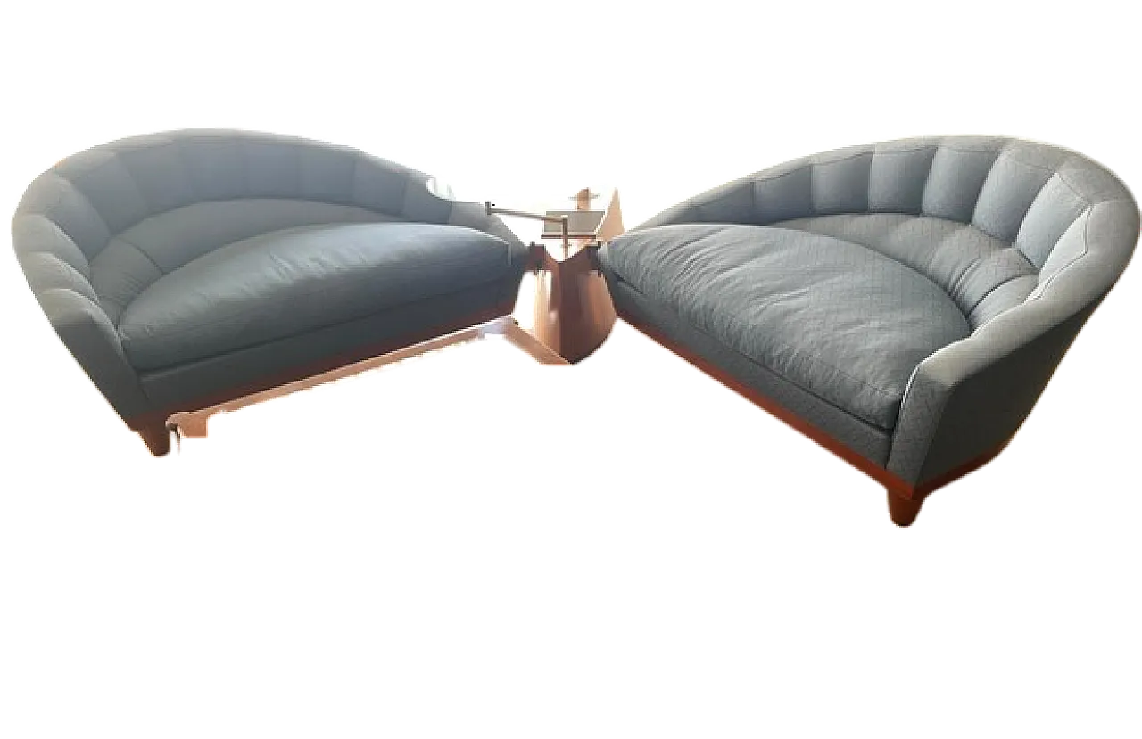 Pair of Aladino sofas by Massimo Scolari for Giorgetti, 90s 8