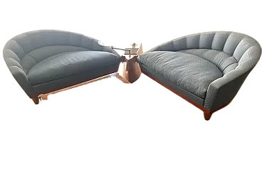 Pair of Aladino sofas by Massimo Scolari for Giorgetti, 90s