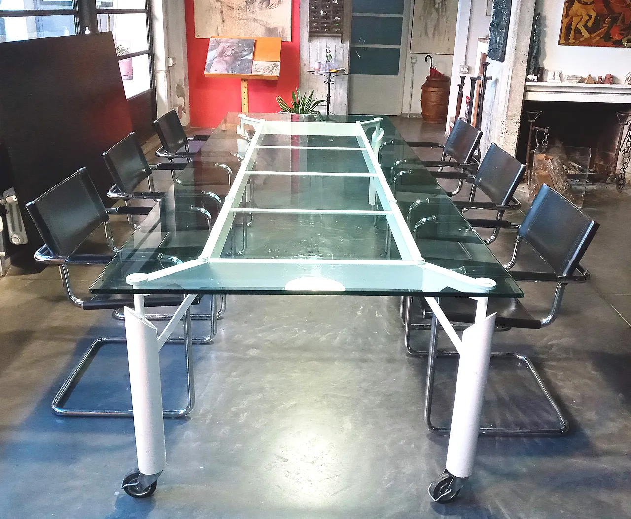 Pair of chairs with armrests by Matteo Grassi, 90s 14