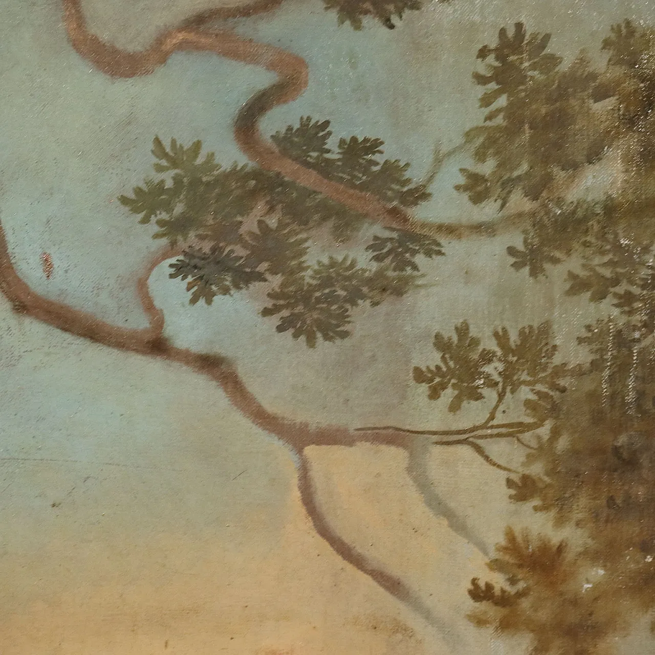 Ritratto di una giovane donna con il suo cane, olio su tela, '800 9