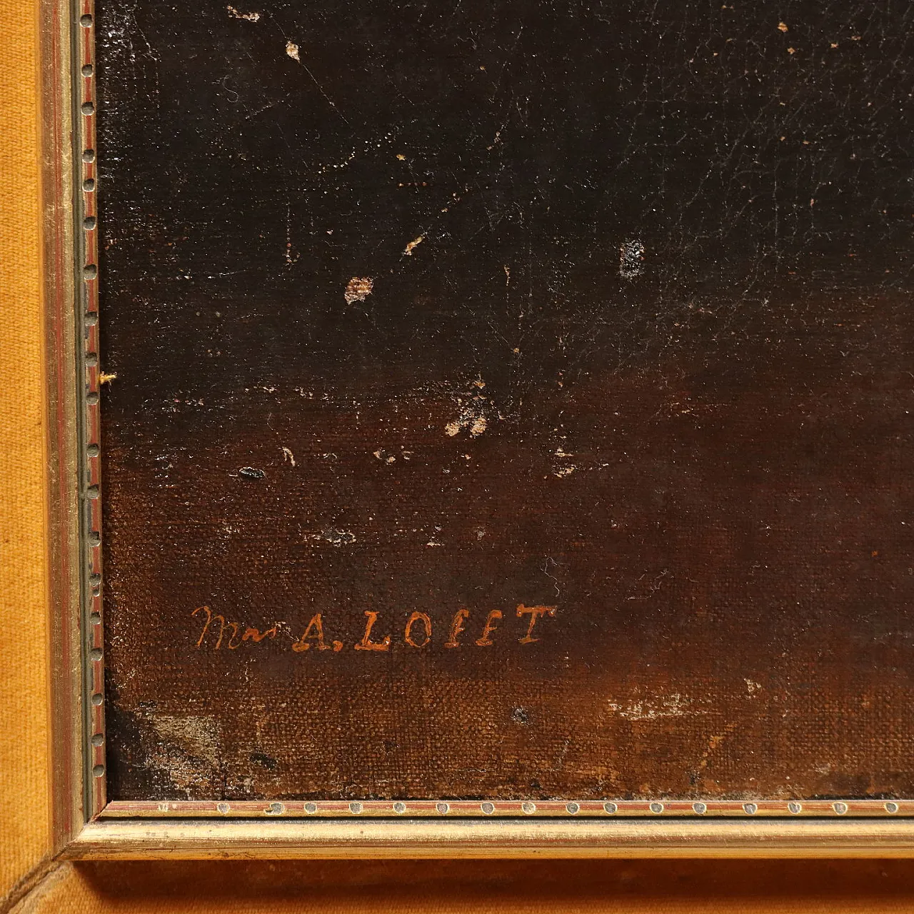 Ritratto di una giovane donna con il suo cane, olio su tela, '800 10