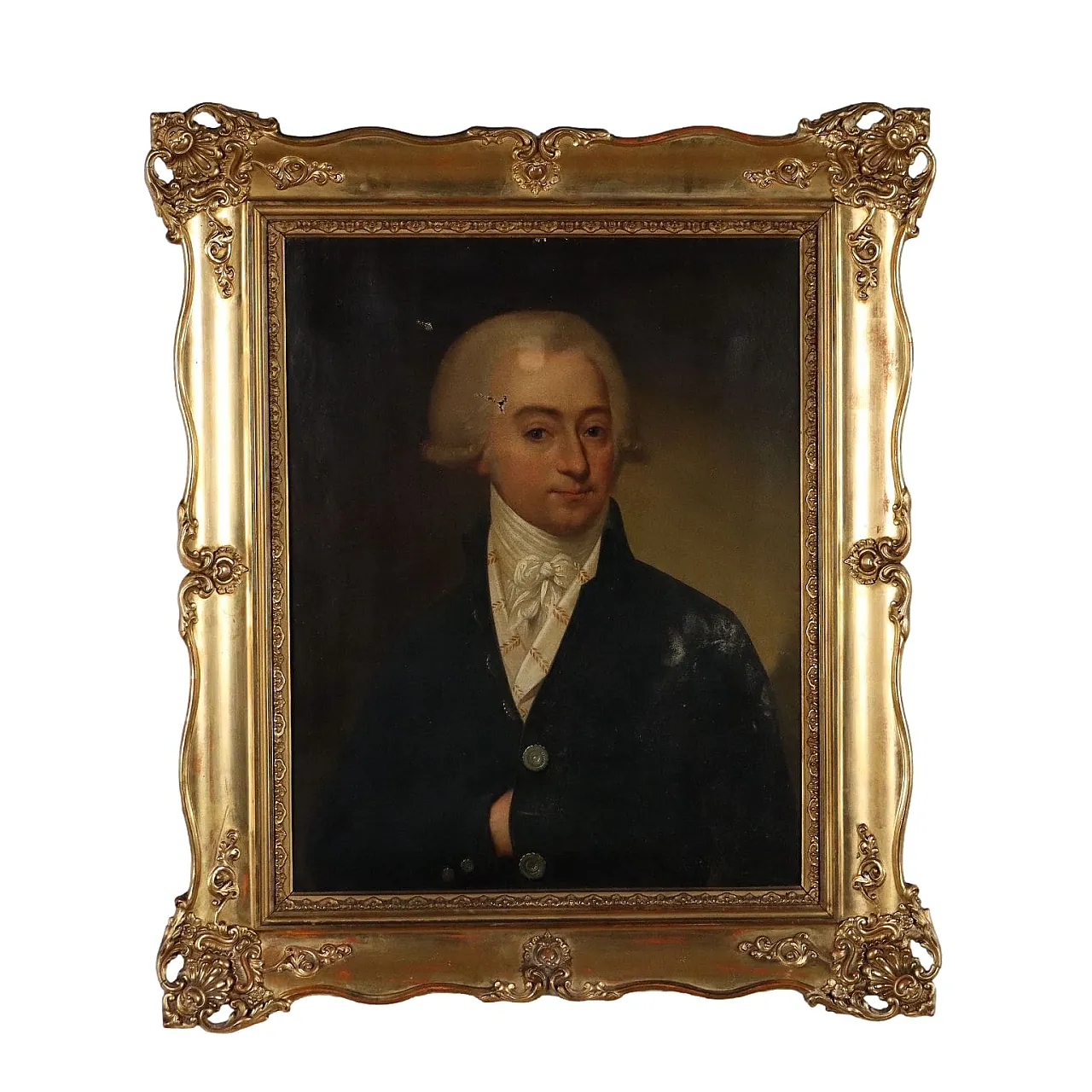 Painting Male Portrait, oil on canvas, 19th century 1