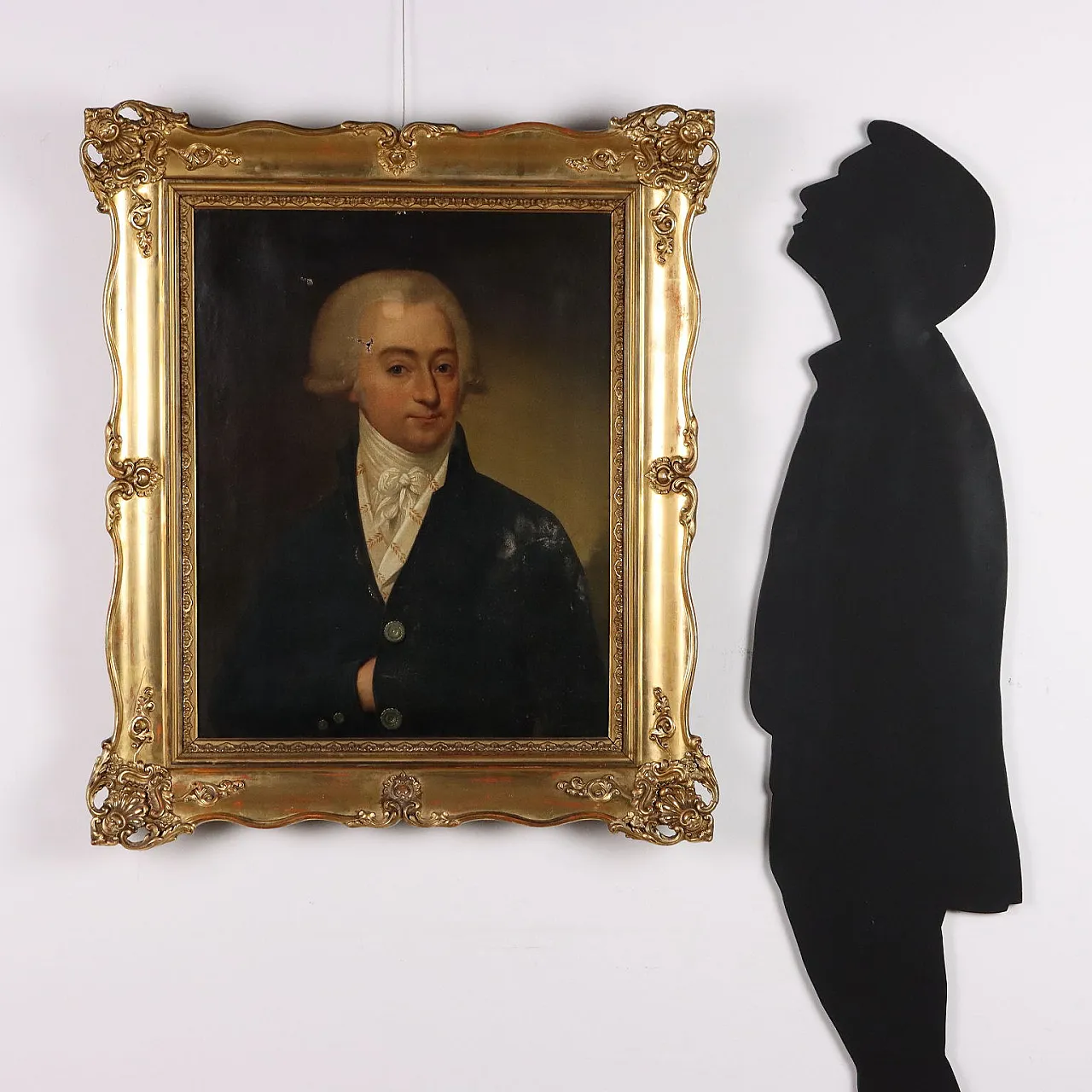 Painting Male Portrait, oil on canvas, 19th century 2