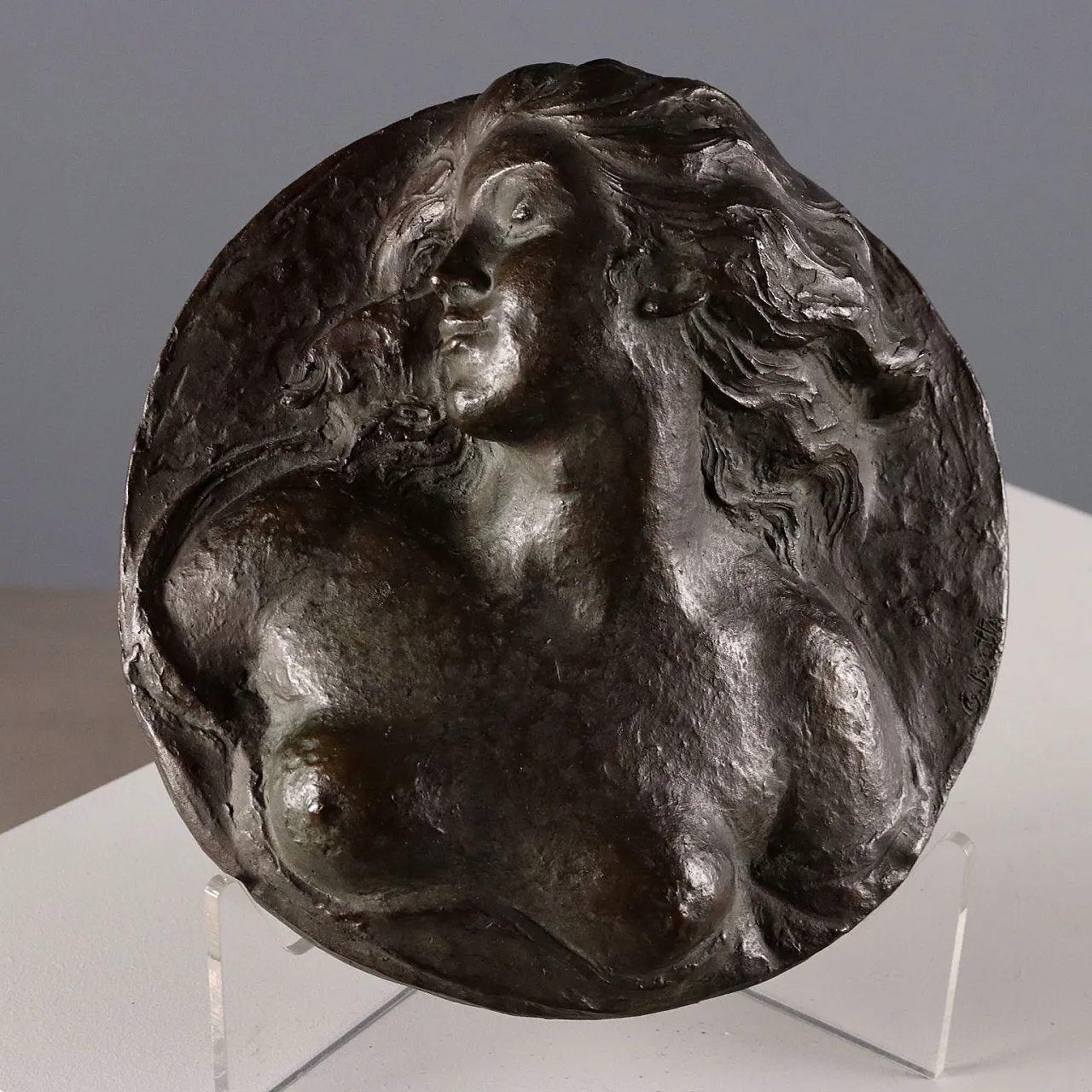 Coppia di pannelli in bronzo di G. Botta, '900 3