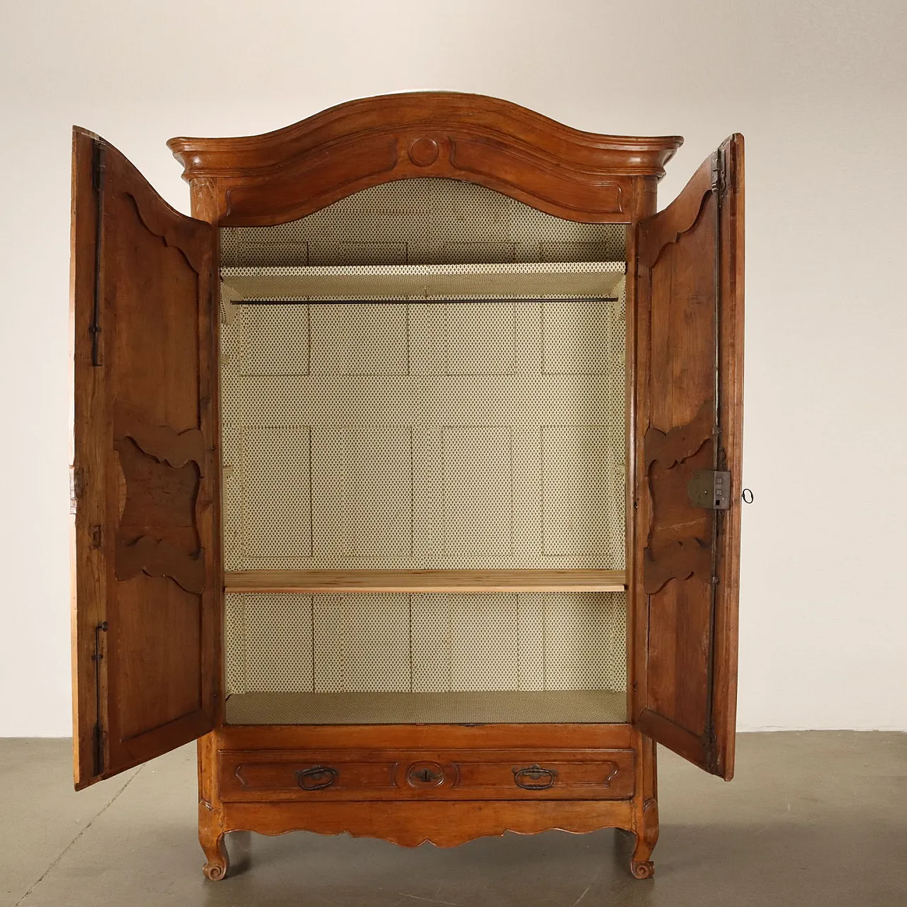 Provençal two-door cherry wardrobe, 18th century 4