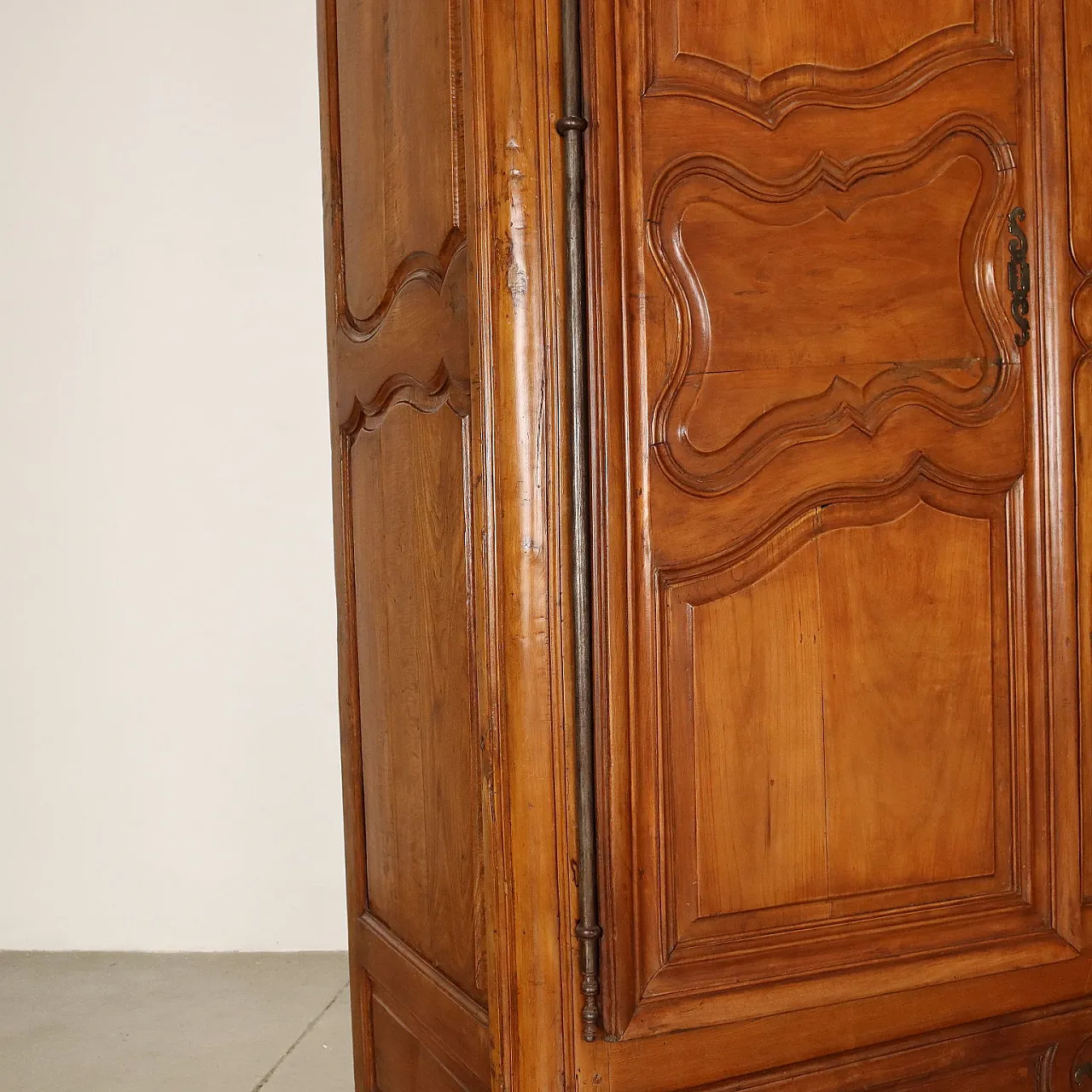 Provençal two-door cherry wardrobe, 18th century 6