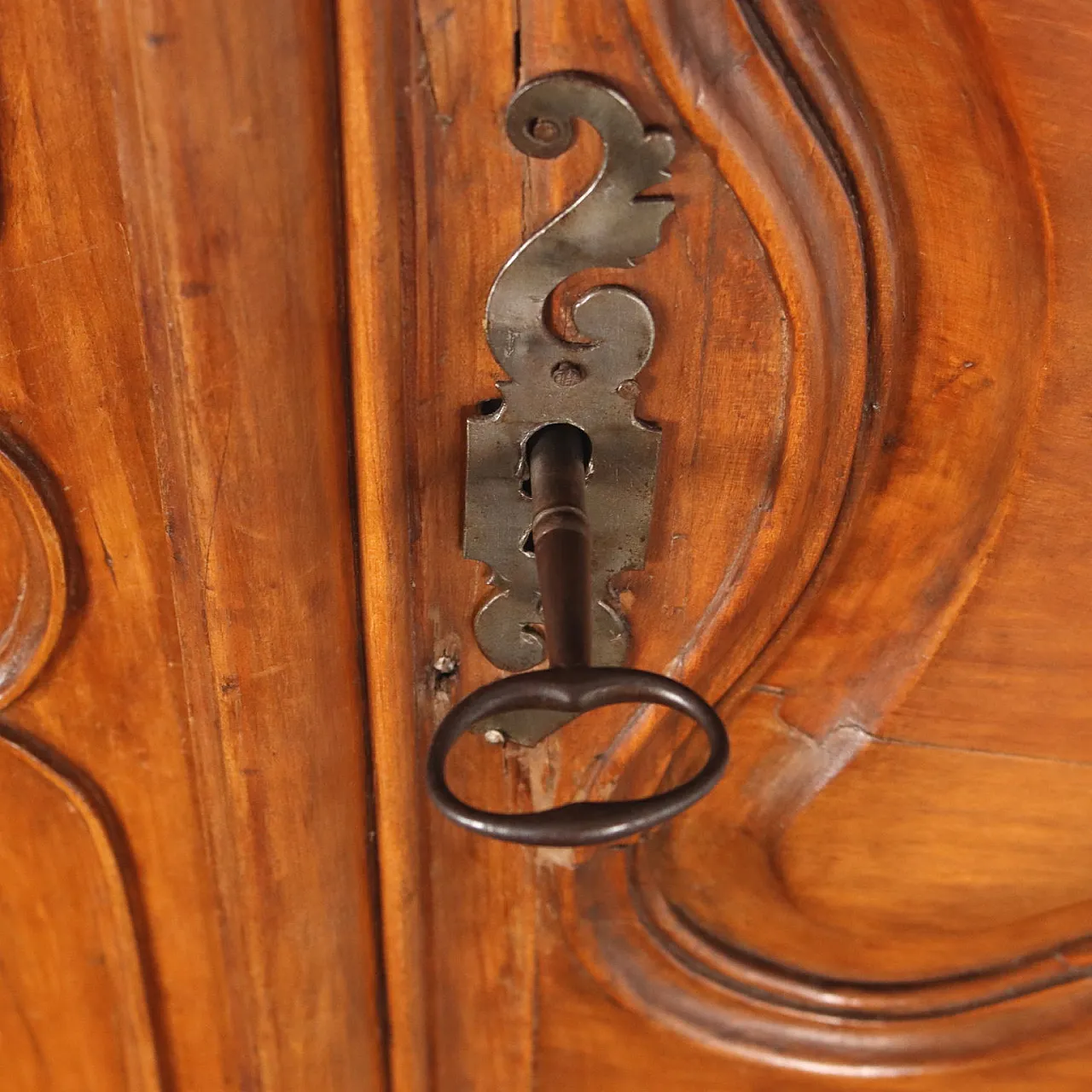 Provençal two-door cherry wardrobe, 18th century 9