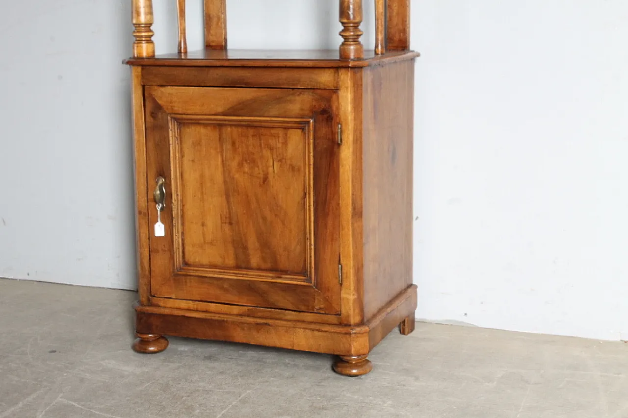 Louis Philippe bookcase in solid walnut, 19th century 3