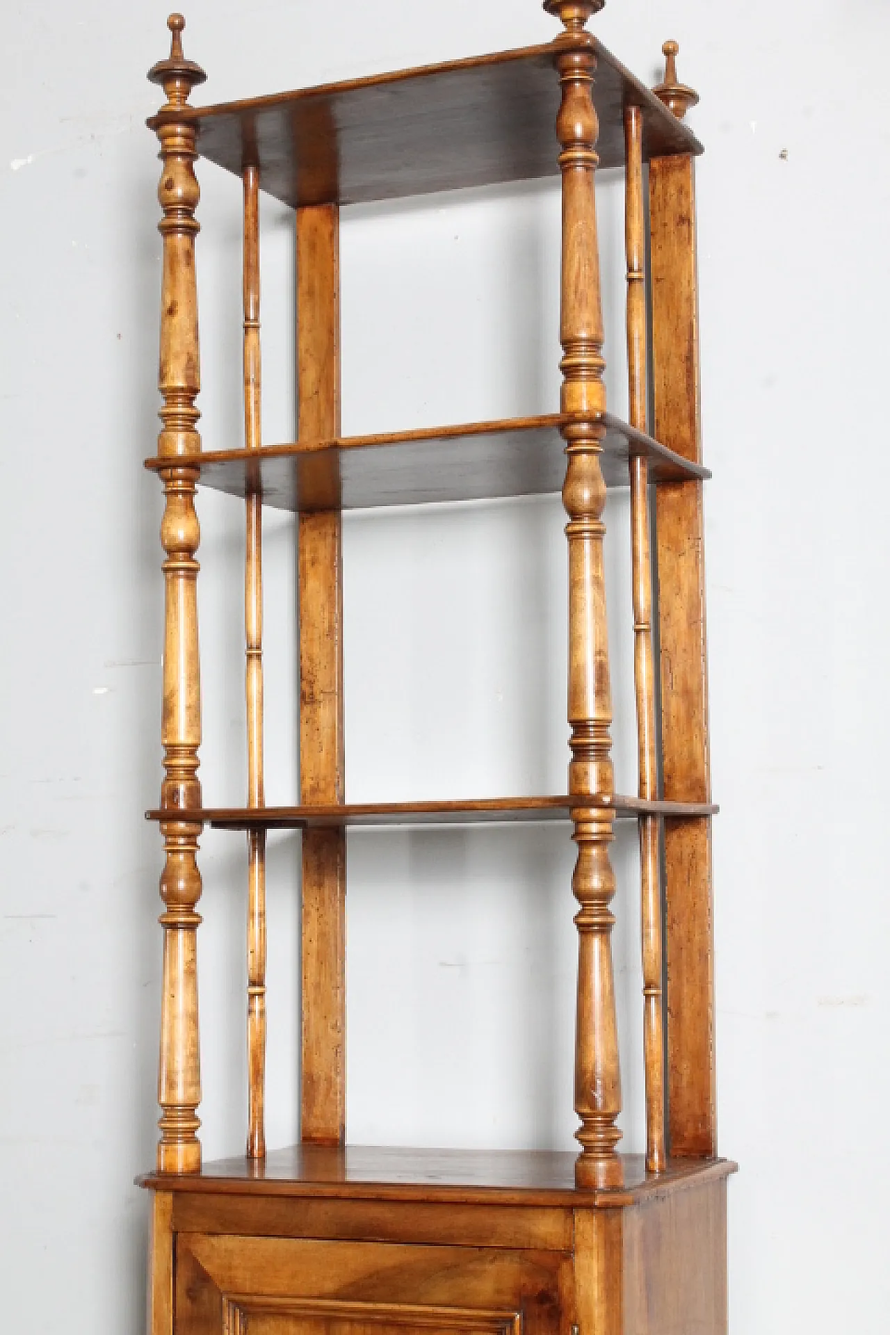 Louis Philippe bookcase in solid walnut, 19th century 4