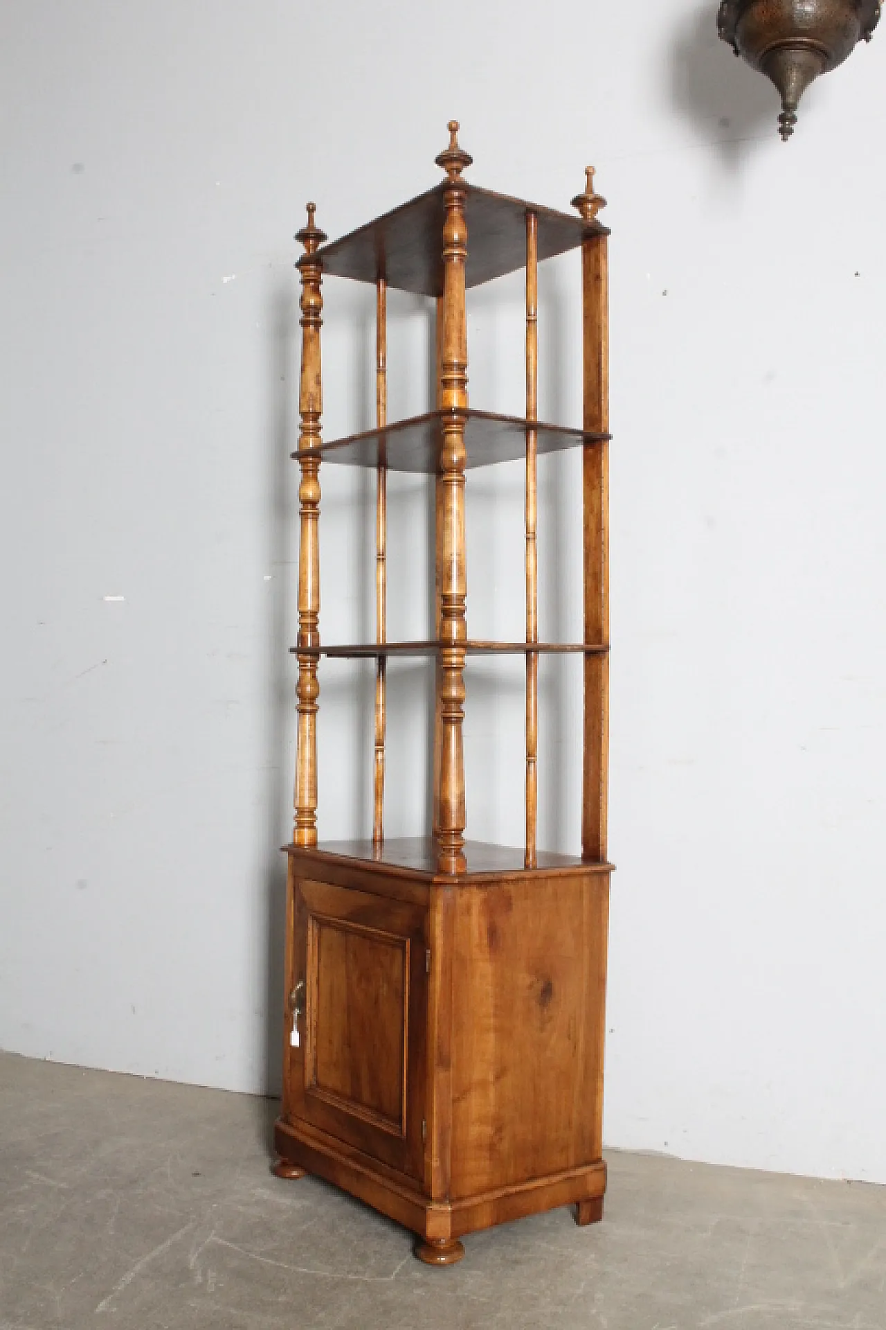 Louis Philippe bookcase in solid walnut, 19th century 6