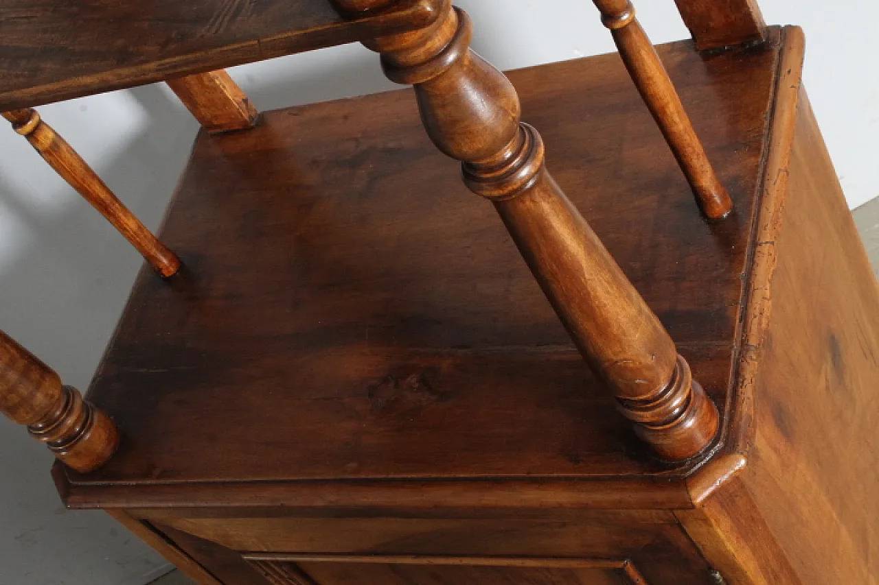 Louis Philippe bookcase in solid walnut, 19th century 8