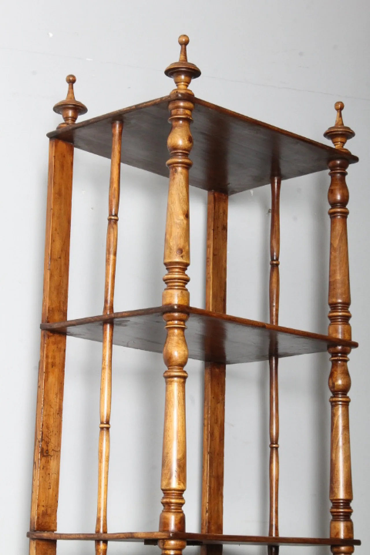 Louis Philippe bookcase in solid walnut, 19th century 13