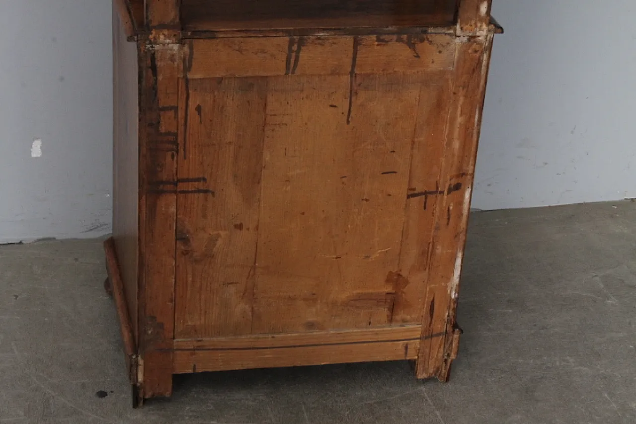 Louis Philippe bookcase in solid walnut, 19th century 14