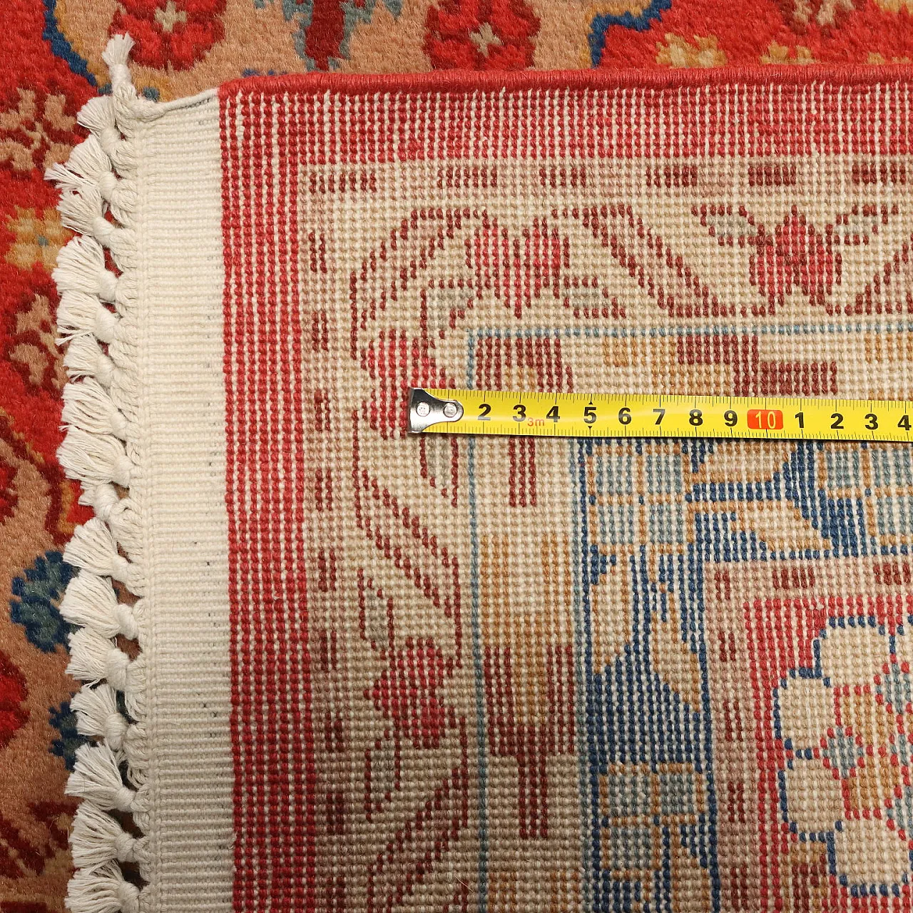 Samarkand cotton wool rug, fine knot, handmade, 20th century 8