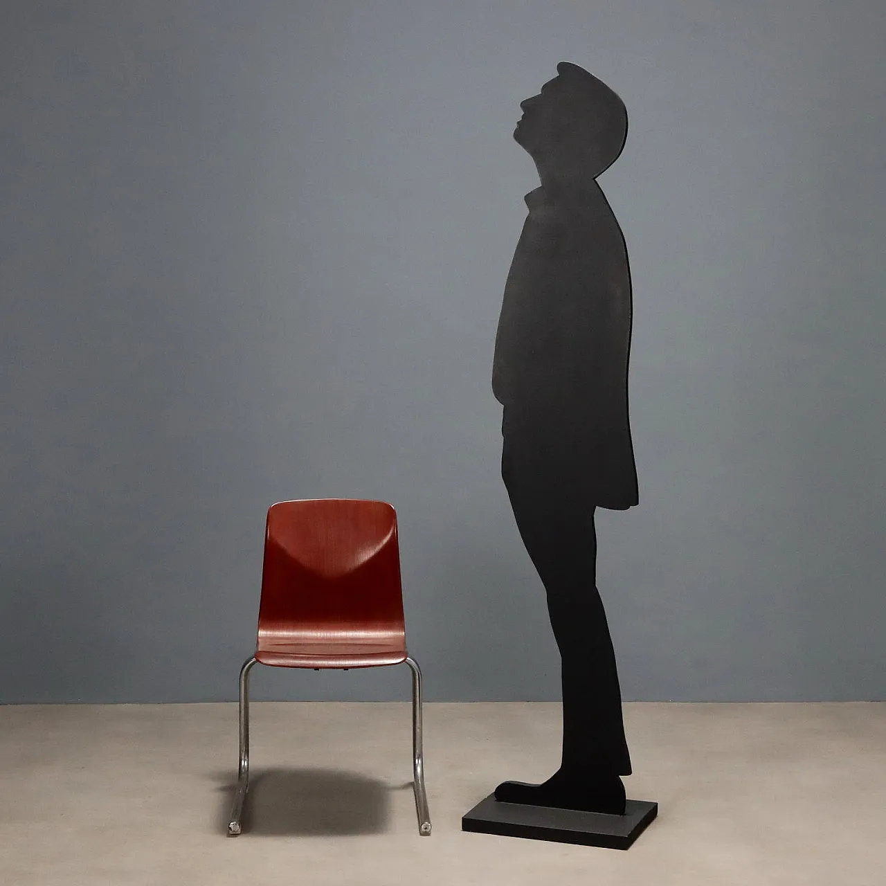 6 Sedie in metallo cromato e scocche in multistrato curvato, '900 2