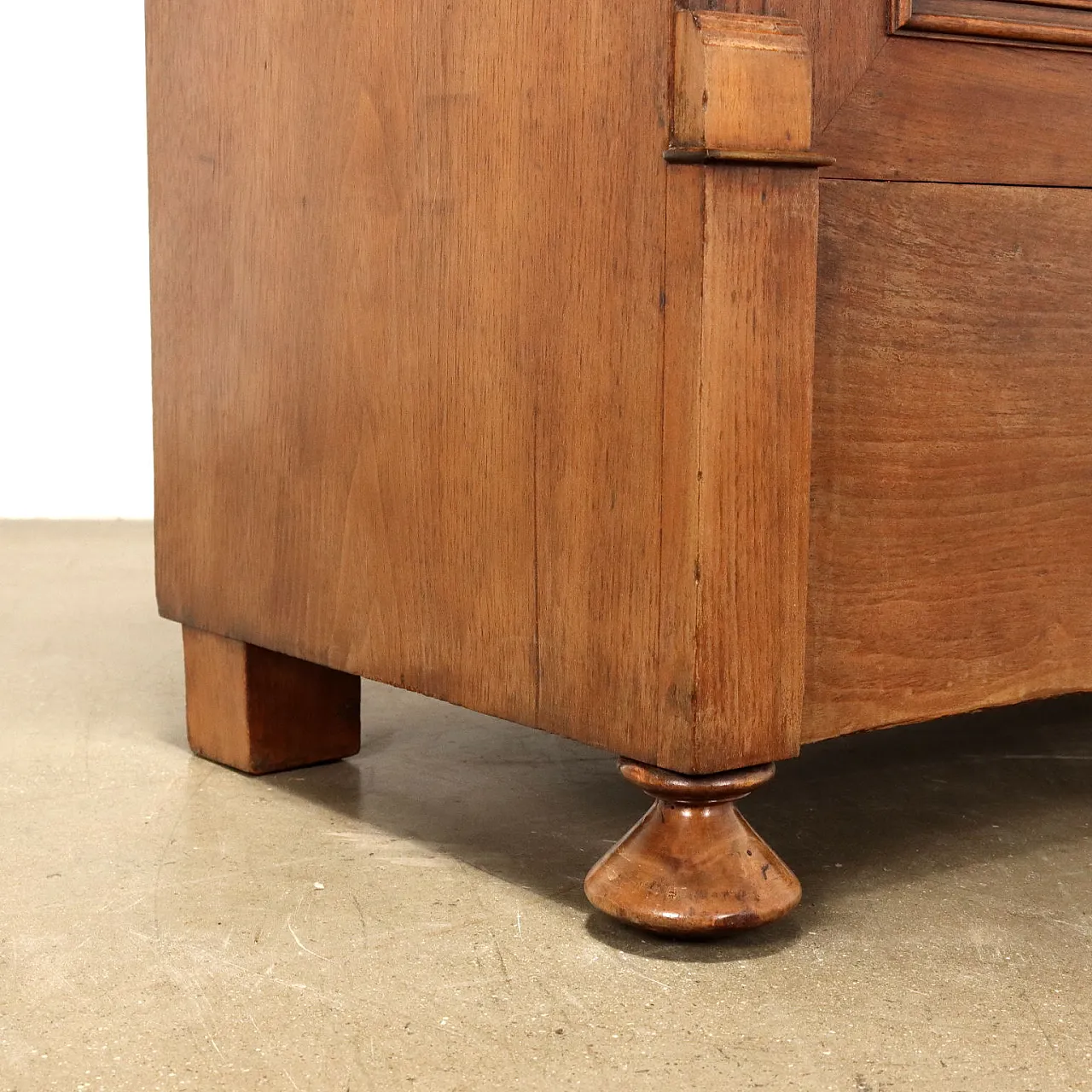 Umbertino walnut veneer and fir wardrobe, 20th century 5