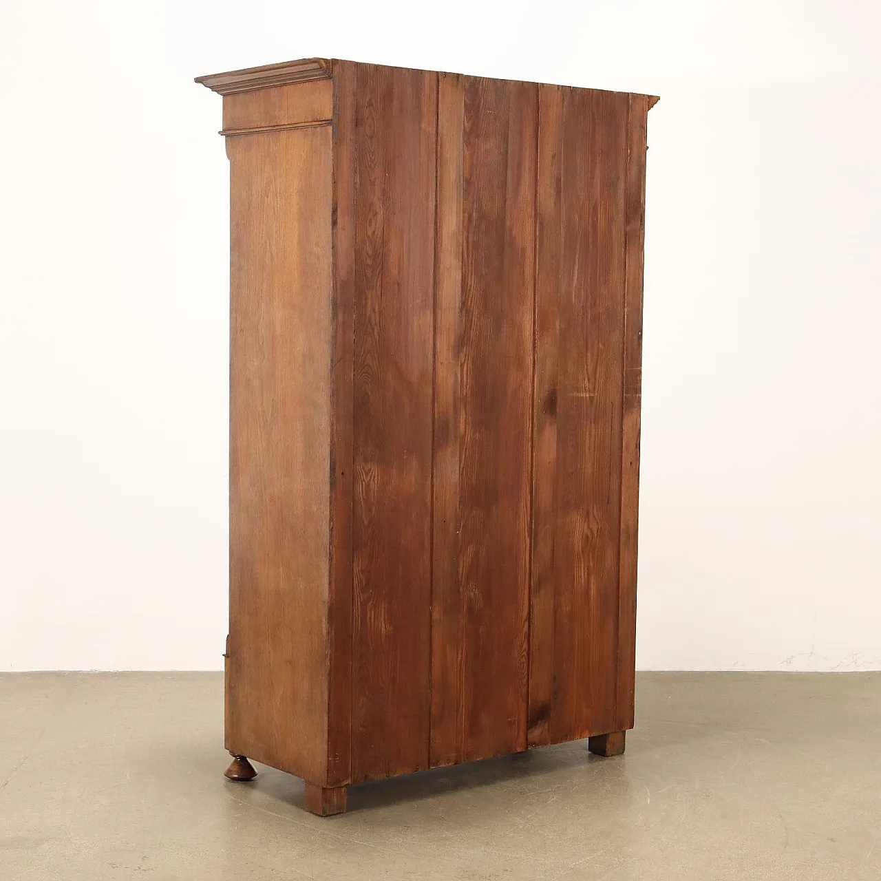 Umbertino walnut veneer and fir wardrobe, 20th century 6