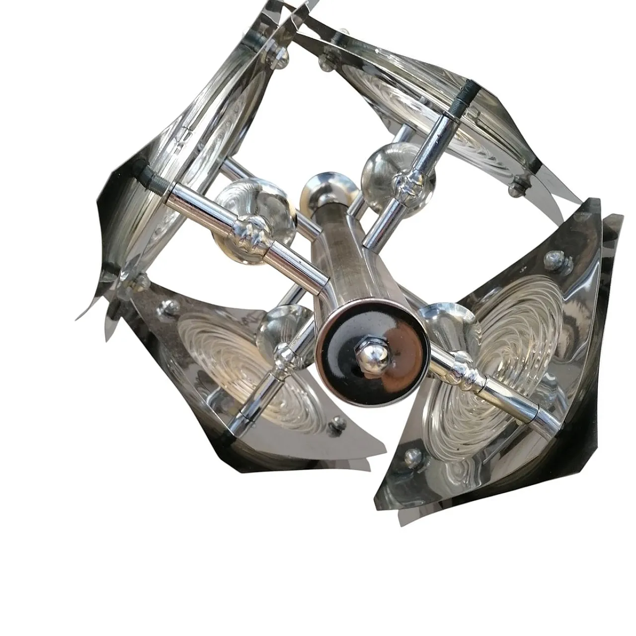 Suspension Space Age lamp, 70s 3