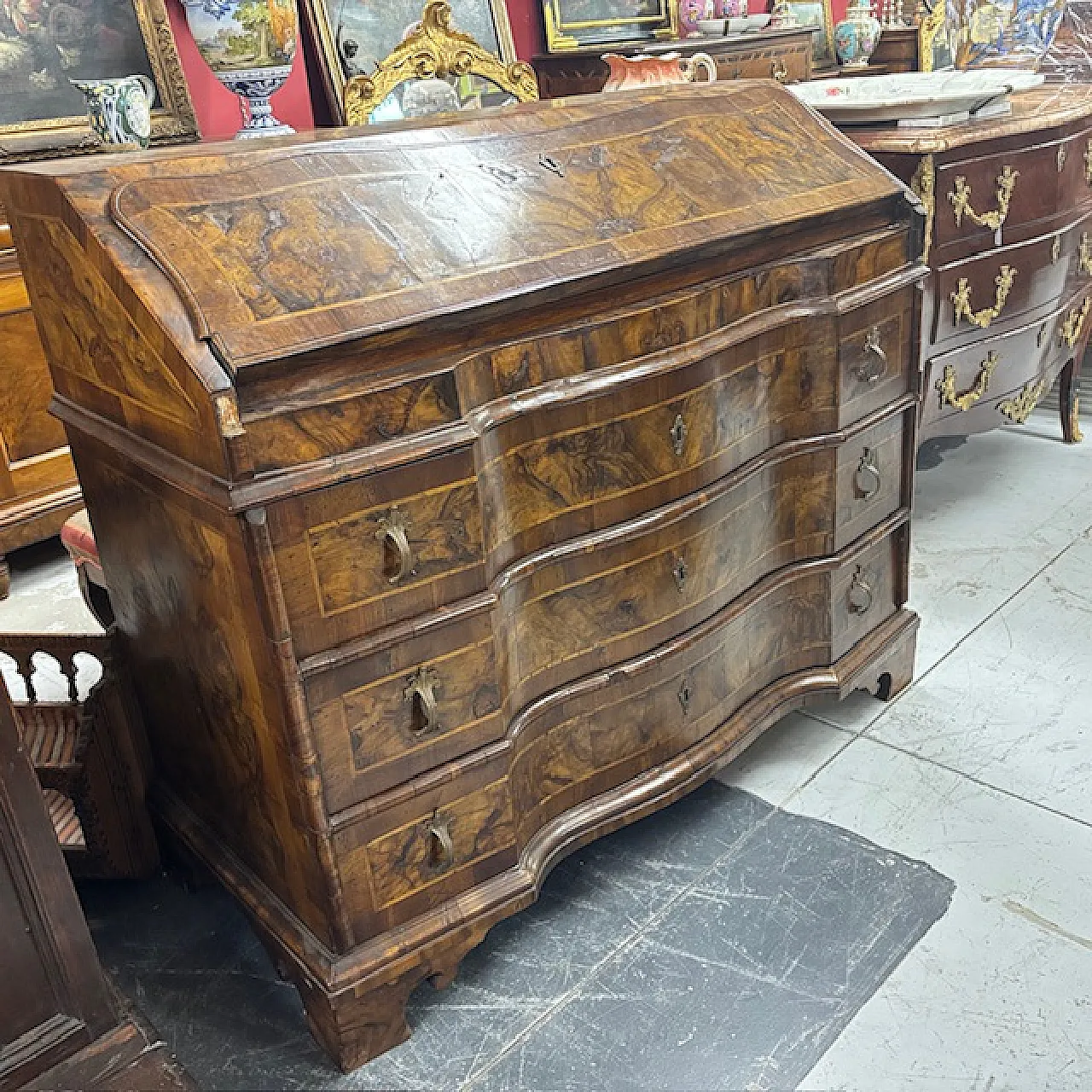 Veneered and inlaid moving flap, 18th century 1