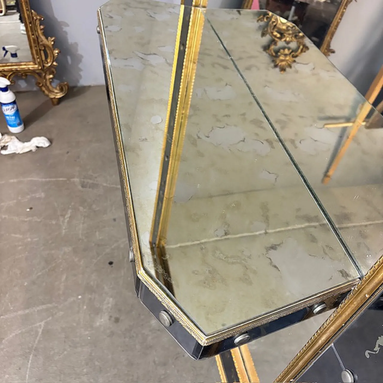 Specchio da terra/parete di Murano, anni '60 4