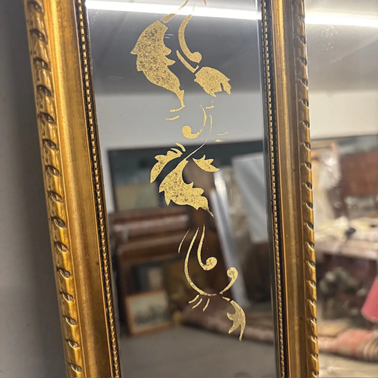 Specchio da terra/parete di Murano, anni '60 7