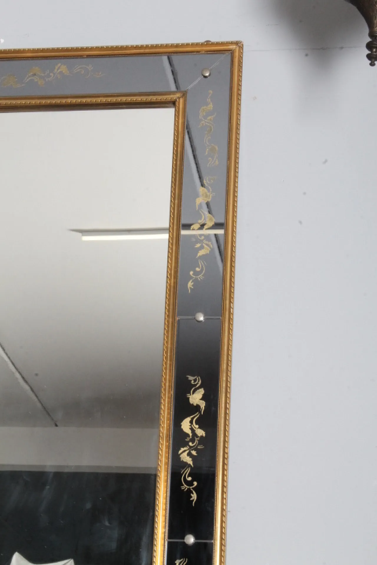 Specchio da terra/parete di Murano, anni '60 8