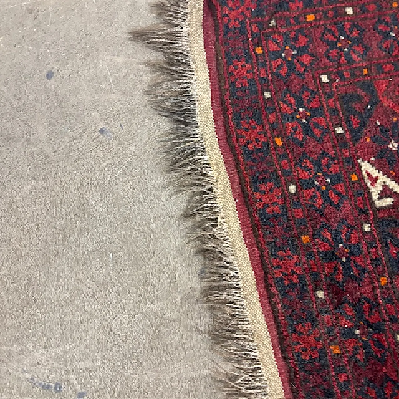 Turkmenistan Bukhara wool and silk carpet, mid-20th century 6